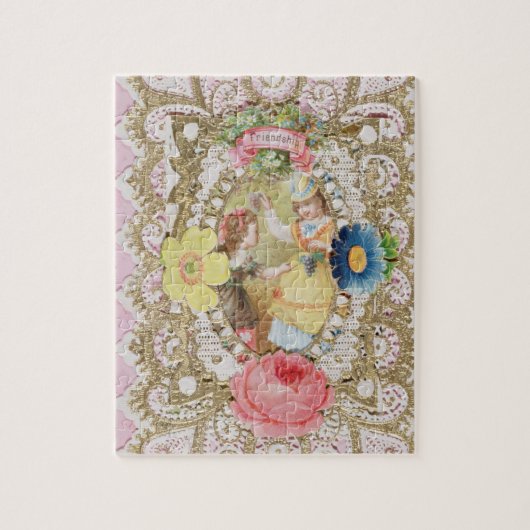 Friendship, Valentijn card, c.1870 (kleurenlitho o Legpuzzel (Verticaal)