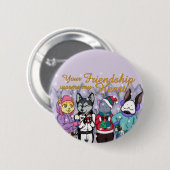 Friendship Warms the Heart Ronde Button 5,7 Cm (Voorkant /achterkant)