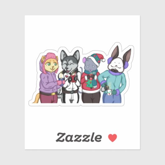 Friendship Warms the Heart Sticker (Vel)