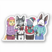Friendship Warms the Heart Sticker (Voorkant)