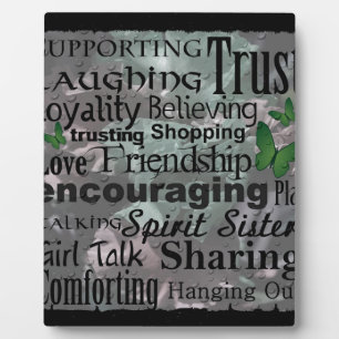 Friendship Word Art Fotoplaat