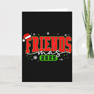 Friendsmas 2025 Friends Kerstman Hoed Prettig Kers Kaart