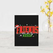 Friendsmas 2025 Friends Santa Hat Merry Christmas  Kaart (Gele Bloem)