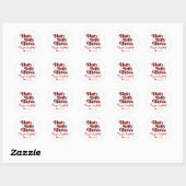 Friendsmas Dames Nacht Dames Kerst Slaapfeest Ronde Sticker (Vel)