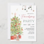 Friendsmas Feest Kerstboom Vakantie Feest Kaart (Voorkant)