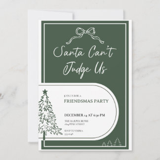 Friendsmas-feestuitnodiging Kerstfeest Uitnodiging