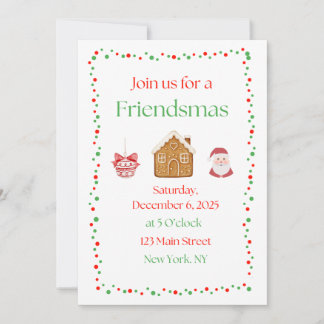 Friendsmas Invitation Kaart