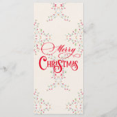 Friendsmas Jolliest Bunch Kerstvakantie feest Menu (Achterkant)