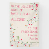 Friendsmas Jolliest Bunch Kerstvakantie feest Spandoek (Verticaal)