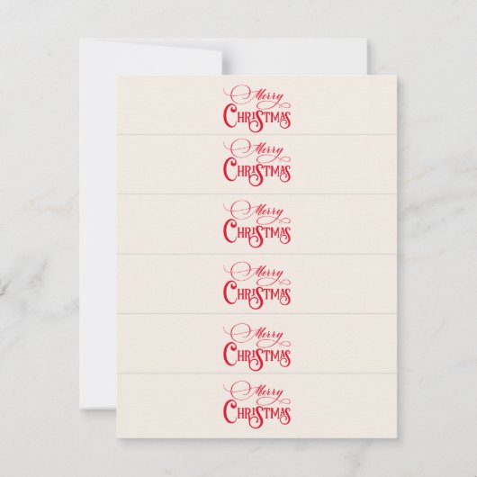 Friendsmas Jolliest Christmas Dinner Place Cards Kaart (Achterkant)