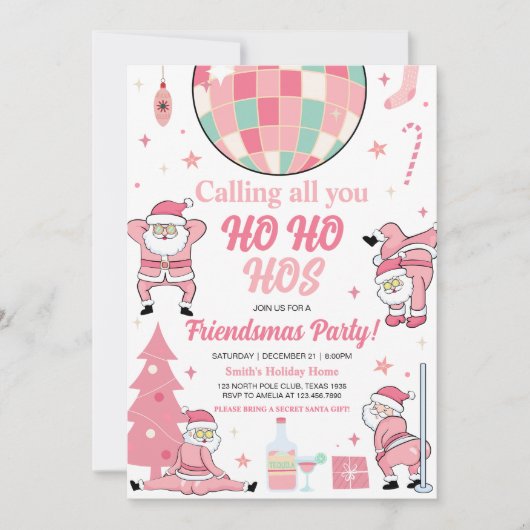 Friendsmas Kerstfeest Kaart (Voorkant)