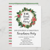 Friendsmas kerstfeest kaart (Voorkant / Achterkant)