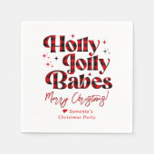 Friendsmas Meidenavond Dames Kerst Slaapfeest Servet (Voorkant)