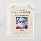 Friendsmas Party Invitation • Funny Christmas  Kaart (Voorkant)