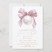 Friendsmas Pink Ornament Girls Night Christmas Kaart (Voorkant)