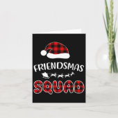 Friendsmas Squad Funny Xmas lichte familie die ove Kaart (Voorkant)