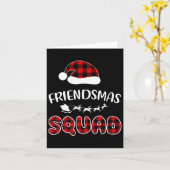 Friendsmas Squad Funny Xmas lichte familie die ove Kaart (Gele Bloem)