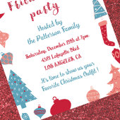 Friendsmas uitnodigingen Kerstbomen