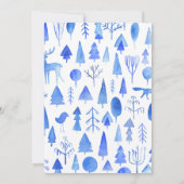 Friendsmas uitnodigingen Mooie Waterverf (Achterkant)