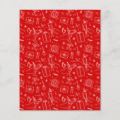 Friendsmas Whimsical Doodle Christmas Party Budget (Achterkant)