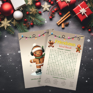 Friendsmas Word Zoeken Puzzel