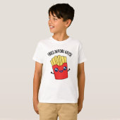 Fries Before Guys Funny Fries Pun T-shirt (Voorkant volledig)