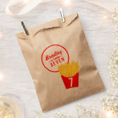 Fries Birthday Party Bedankzakje (Geknipt)