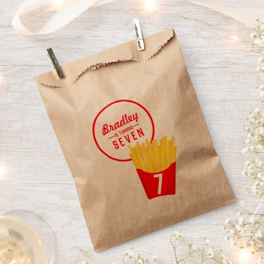 Fries Birthday Party Bedankzakje (Geknipt)