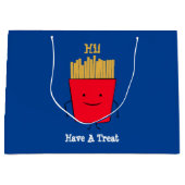 Fries Cartoon Gift Bag Groot Cadeauzakje (Voorkant)