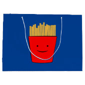 Fries Cartoon Gift Bag Groot Cadeauzakje (Achterkant)
