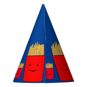 Fries Cartoon inpakpapier Feesthoedjes (Achterkant)