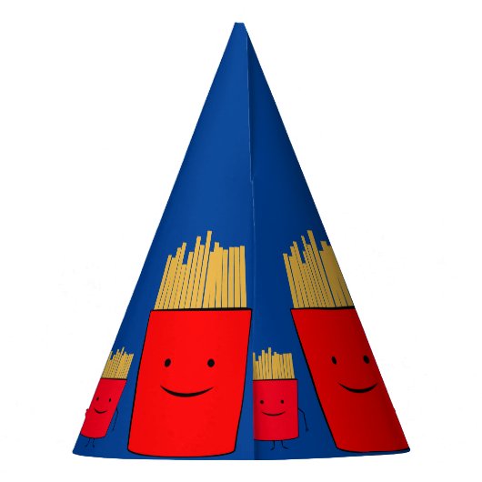 Fries Cartoon inpakpapier Feesthoedjes (Achterkant)