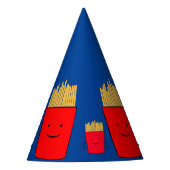 Fries Cartoon inpakpapier Feesthoedjes (Voorkant)