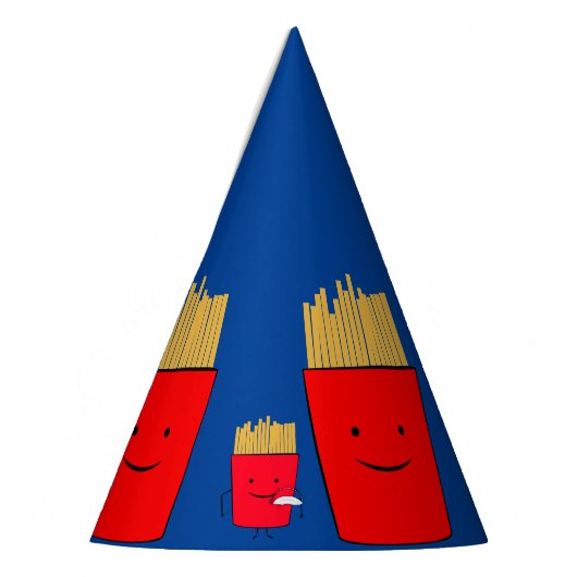 Fries Cartoon inpakpapier Feesthoedjes (Links)