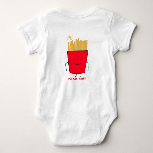 Fries Cartoon Romper (Achterkant)