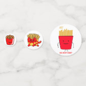 Fries Cartoons Confetti (Achterkanten)