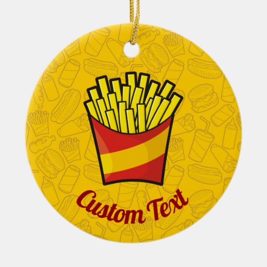 Fries Ceramic Ornament (Voorkant)