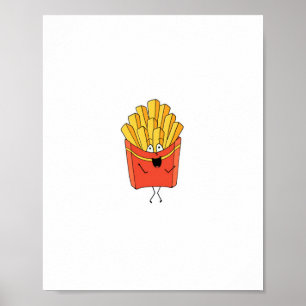 Fries, chips, hot chips thema poster
