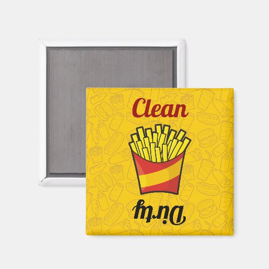 Fries Dishwasher Magnet (Voorkant / Achterkant)