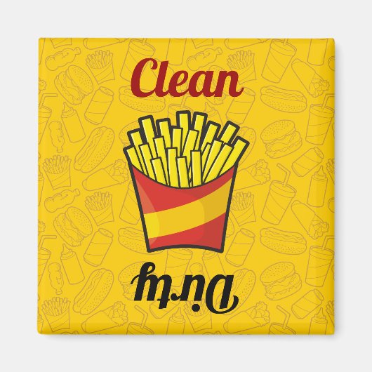 Fries Dishwasher Magnet (Voorkant)