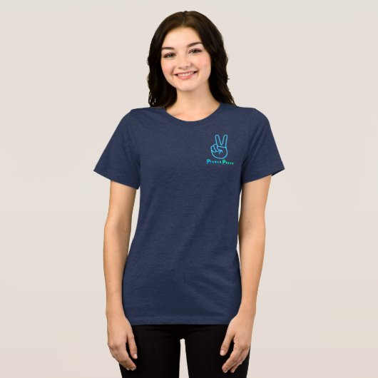 fries, drinks pickleball Tri-Blend shirt (Voorkant volledig)