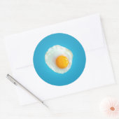 Fries Eieren Ronde Sticker (Envelop)