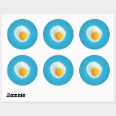 Fries Eieren Ronde Sticker (Vel)