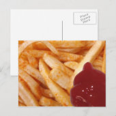 Fries en keetchup briefkaart (Voorkant / Achterkant)