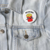 Fries en Shine Grappige Voedsel Puns Ronde Button 5,7 Cm (In situ)