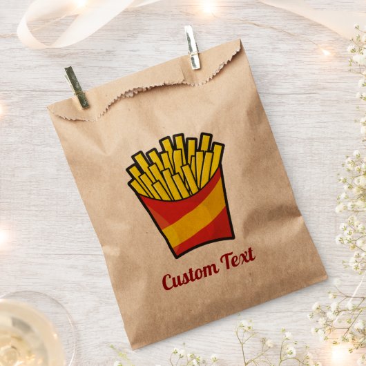 Fries Favor Bag Bedankzakje (Geknipt)