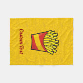 Fries Fleece Blanket (Voorkant (Horizontaal))