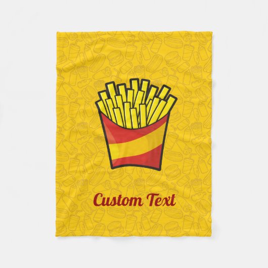 Fries Fleece Blanket (Voorkant)