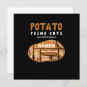 Fries Grappige Puns Foodies Eten Liefhebbers Cadea Kaart (Voorkant / Achterkant)