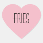 Fries hart Sticker (Voorkant)